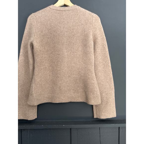 Quince Mongolian Cashmere Structured Cardigan Sweater in Oatmeal Size XS - Picture 10 of 16